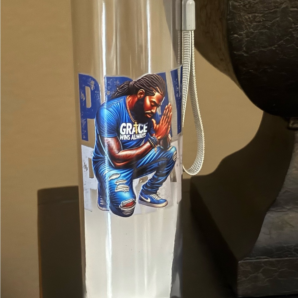 Grace Wins Always Art Print - Water 💦 Bottle